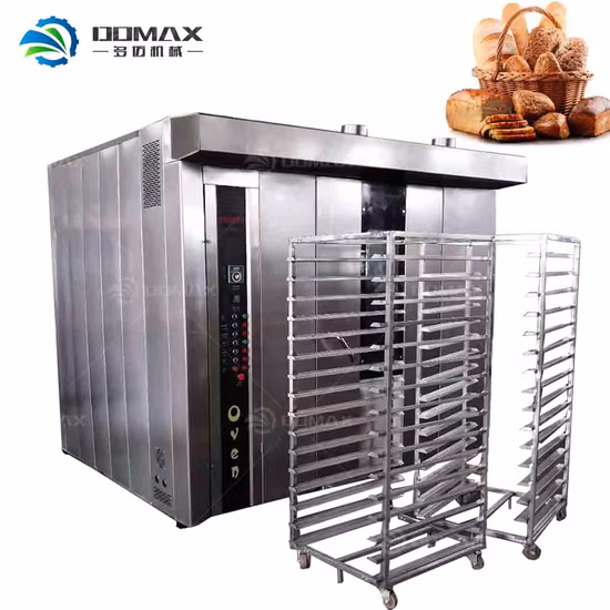 Industrial Bakery Gas Diesel Electric Bread/Cake/Biscuits/Cookies 12-128trays Hot Air Convection Rotary Oven