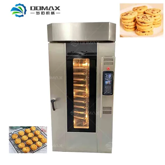 Industrial Bakery Gas Diesel Electric Bread/Cake/Biscuits/Cookies 12-128trays Hot Air Convection Rotary Oven